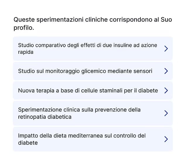 2. Ricevi un elenco di studi