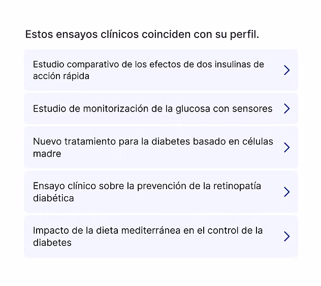 2. Reciba una lista de ensayos