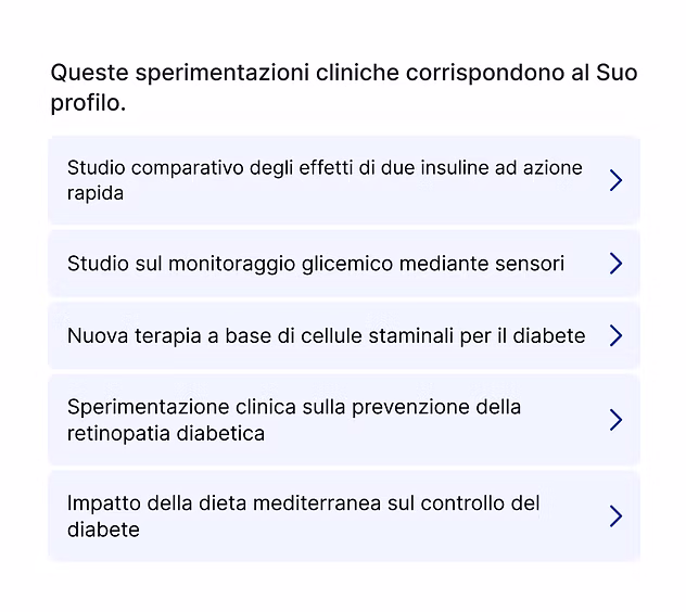 2. Ricevi un elenco di studi